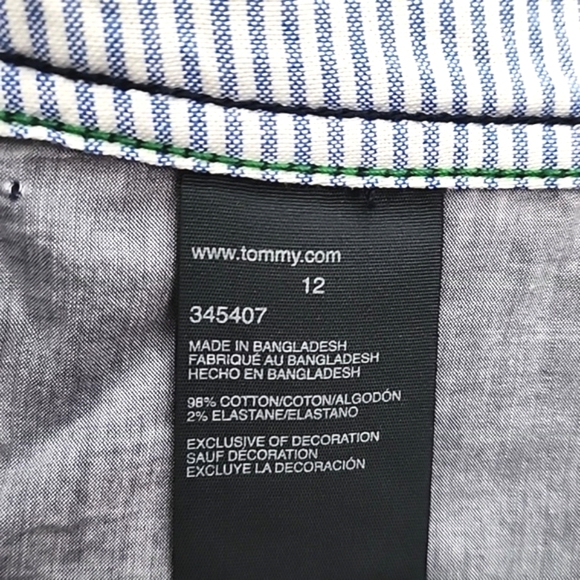 Tommy Hilfiger Women's Corduroy Mini Skirt Dark Navy Blue Size 12 - Picture 9 of 14